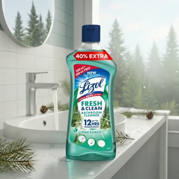 Lizol Fresh & Clean Bathroom Cleaner (Pine Forest)