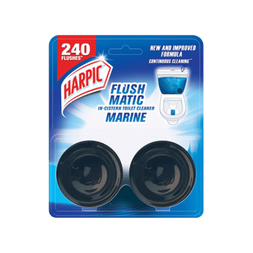 Harpic Flushmatic In-Cister Toilet Cleaner Block (Marine)