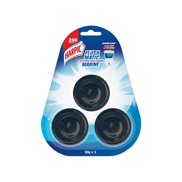 Harpic Flushmatic In-Cistern Toilet Cleaner Block (Marine)