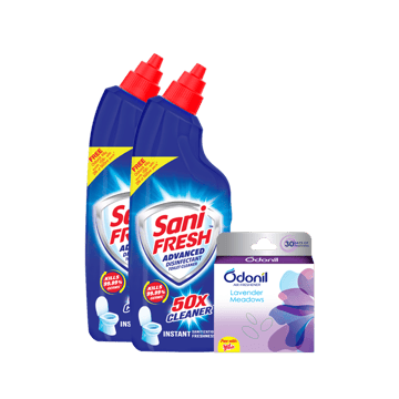 Sani Fresh Advanced Toilet Cleaner (with Free Odonil)