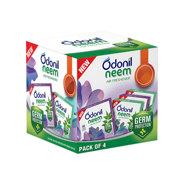 Odonil Neem Block Air Freshener - Pack of 4 (Assorted)