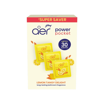 Godrej Aer Power Pocket Air Freshener (Lemon Tangy Delight)
