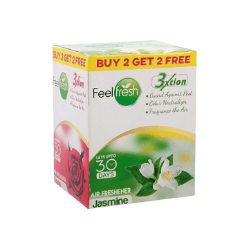 Feel Fresh Air Freshener (Jasmine) - Pack of 4