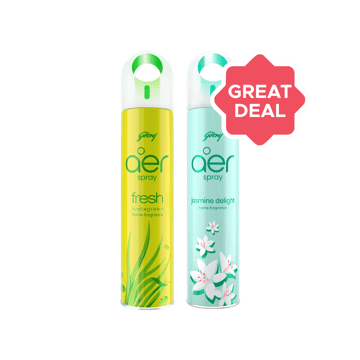 Godrej Aer Morning Misty Meadows Air Freshener + Godrej Aer Fresh Lush Green Room Freshener Combo