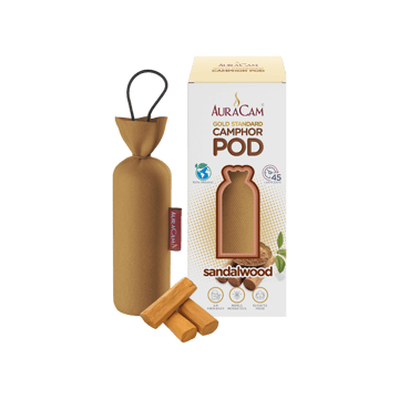 AuraCam Gold Standard Camphor Pod/Cone (Sandalwood)