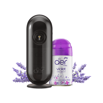 Godrej Aer Matic Air Freshener - Violet Valley Bloom (Machine + Refill) (Violet)