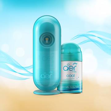 Godrej Aer Matic Air Freshener - Machine + Refill (Cool)