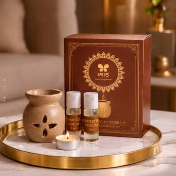IRIS Aroma Oil Diffuser Set (Lemongrass & Jasmine)