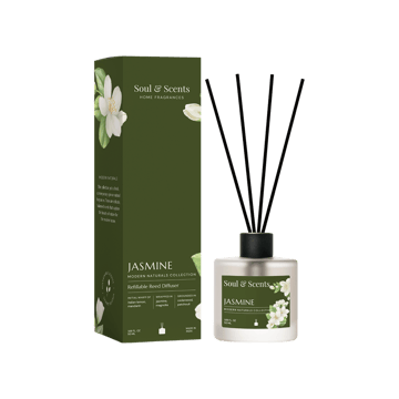Soul & Scents Jasmine Oil Diffuser Set (Jasmine)