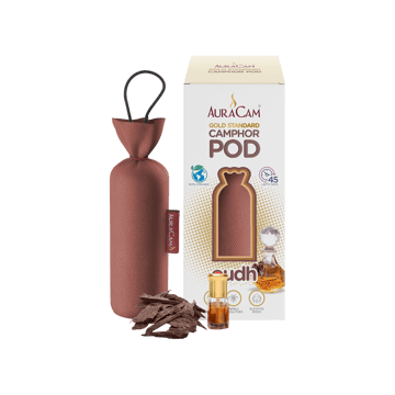 AuraCam Gold Standard Camphor Pod Air Freshener (Oudh)