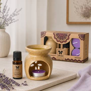 IRIS Aroma Oil Diffuser Set (Lavender)