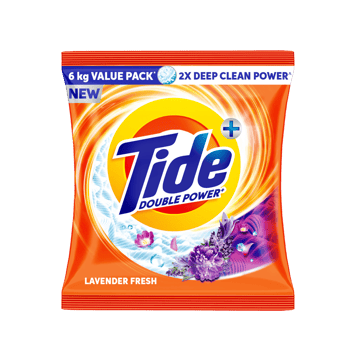Tide Double Power Plus Detergent Powder (Lavender Fresh)