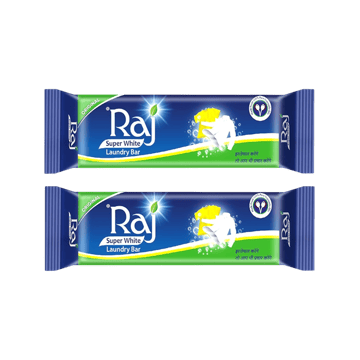 Raj Super White Detergent Bar for Laundry