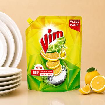 Vim Lemon Dishwash Gel (900 ml)