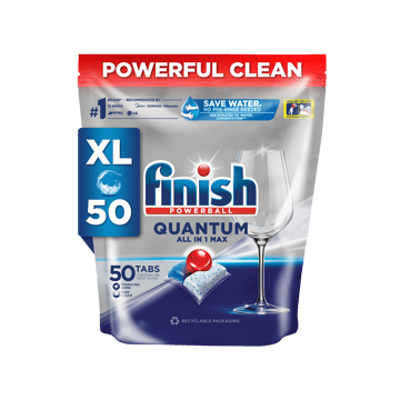 Finish Powerball Quantum All In One Max Dishwasher Tablet