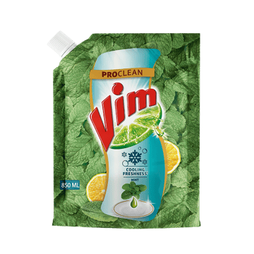 Vim Pro-Clean Anti-Smell Dishwash Gel (Mint)