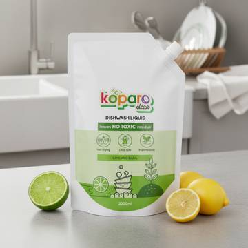 Koparo Clean Dishwash Liquid Refill - Natural & Tough on Grease