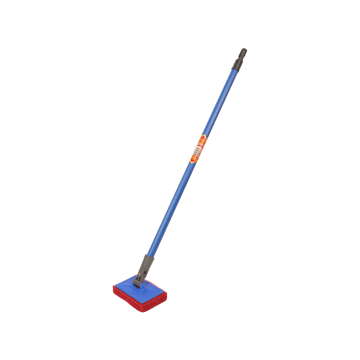Gala Long Handle Floor & Tile Scrubber (Plastic, Multicolour)