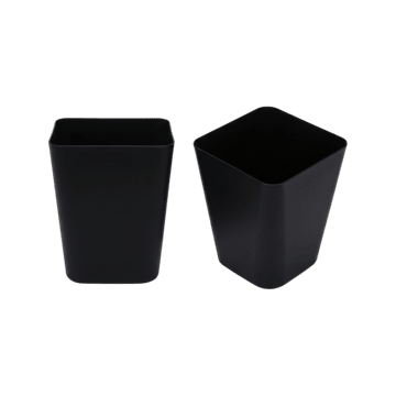 Gluman Dustbin (Plastic, Black)