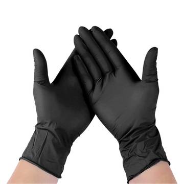 Getfit Disposable Gloves (Nitrile, Black)