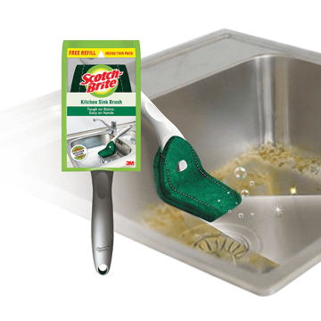 Scotch Brite Kitchen Sink Brush with Refill