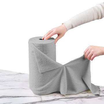 HomeEssentials Multipurpose Reusable Cleaning Cloth (Microfiber, Grey)