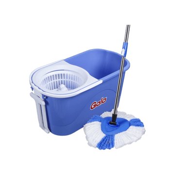 Gala Quick Spin Mop with Bucket & Wheels (Microfiber)