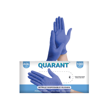 Quarant Disposable Gloves (Nitrile, Blue)
