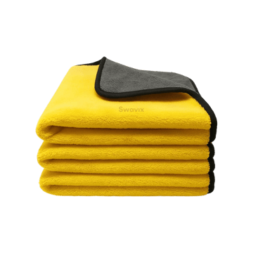 Swavix Multipurpose Cleaning Cloth (Microfiber, Light Yellow)