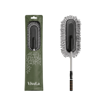 Vivela Microfiber Car Duster (Steel, Multicolour)