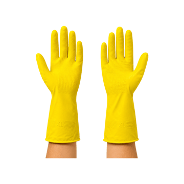 Am Safe-X Hand Gloves (Rubber, Yellow)