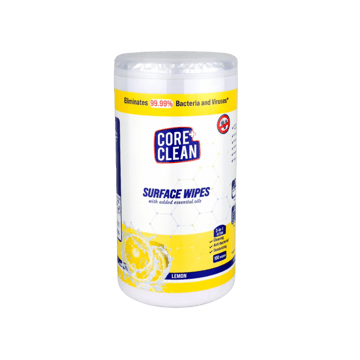 Core Clean Surface Cleaning Wipes (White)
