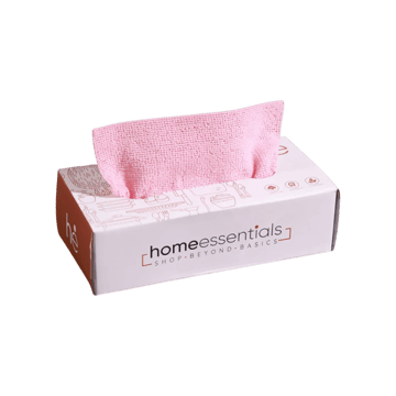 HomeEssentials Reusable Cleaning Cloth (Microfiber, Light Pink)