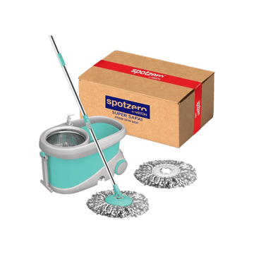 Spotzero by Milton Prime Spin Mop Set Aqua Green (Microfiber)