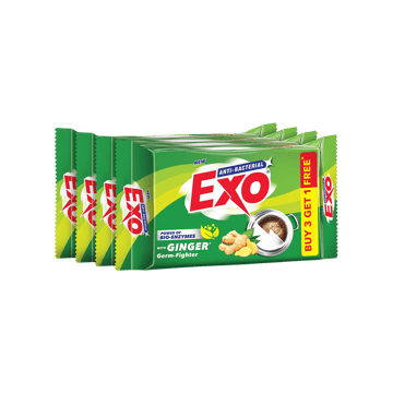 Exo Ginger Dishwash Bar with Power Of Bio-Enzymes