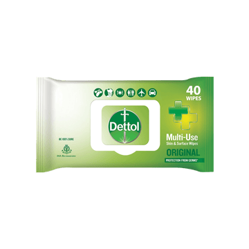 Dettol Original Multi-Use Skin & Surface Disinfectant Wipes