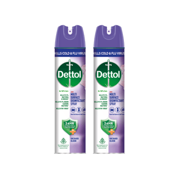 Dettol Multi Surface Sanitizer Disinfectant Spray - Pack of 2