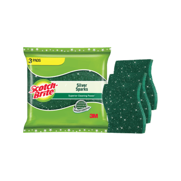 Scotch Brite Silver Sparks Scrub Pad (Regular)