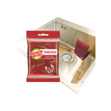 Scotch Brite Power Scrub Pad with Steel Loop