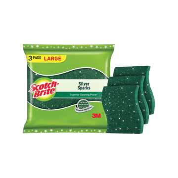 Scotch Brite Silver Sparks Scrub Pad (Large)
