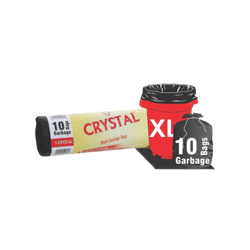 Crystal Garbage Bag Roll (Extra Large, Black)