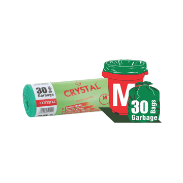 Crystal Garbage Bag (Medium, Green)