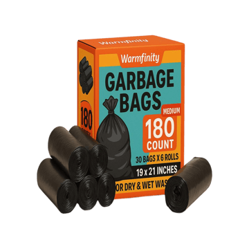 Warmfinity Garbage Bag (Medium, Black)