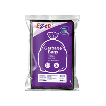 Ezee Premium Flat Garbage Bag (Small, Black)