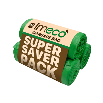Imeco Compostable Garbage Bag (Medium, Green)