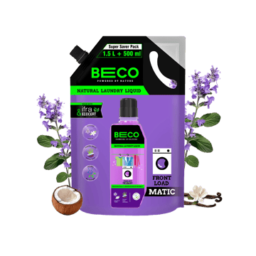 Beco Natural Front Load Liquid Detergent Refill Pack (Lavender & Vanilla)