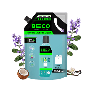 Beco Natural Top Load Liquid Detergent Refill Pack (Lavender & Vanilla)