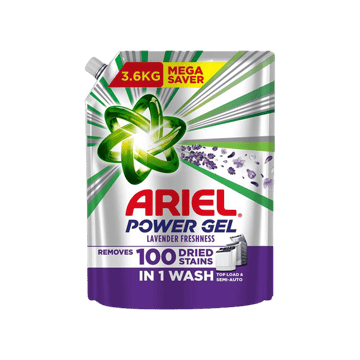 Ariel Lavender Power Gel Top Load Liquid Detergent
