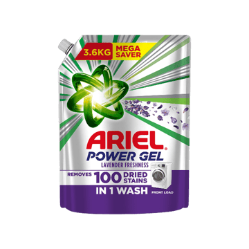 Ariel Lavender Power Gel Front Load Liquid Detergent