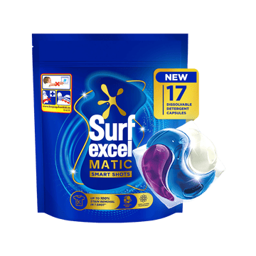 Surf Excel 3 In 1 Smart Shots Detergent Pods